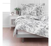 Mixibaby Parure de lit, moderne, en coton, 135 x 200 cm, 155 x 220 cm, 200 x 200 cm, 200 x 220 cm, dimensions : 200 x 220 cm, motif : Rosemary D1