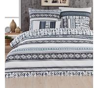 Mixibaby Parure de lit moderne en coton, 135 x 200 cm / 155 x 220 cm / 200 x 200 cm / 200 x 220 cm, Dimensions : 200 x 220 cm, Motif : Ginger D26