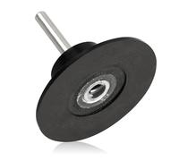 Mixiflor Support de disque à changement rapide, support de disque Roloc de 7,6 cm, support de disque de ponçage à changement rapide, adaptateur de disque avec tige de 6,35 mm pour meuleuse, perceuse