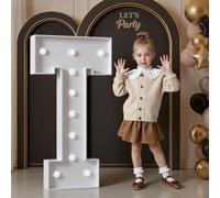 Mixifox 120cm Blanc Lettre Lumineuse Geante T