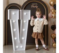Mixifox 120cm Blanc Lettre Lumineuse Geante V