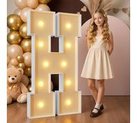 Mixifox 120cm Jaune Lettre Lumineuse Geante H