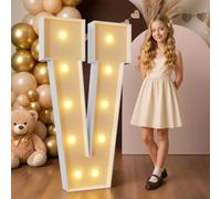 Mixifox 120cm Jaune Lettre Lumineuse Geante V