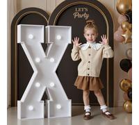Mixifox 90cm Blanc Lettre Lumineuse Geante X