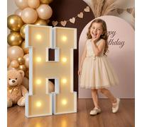 Mixifox 90cm Jaune Lettre Lumineuse Geante H