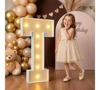 Mixifox 90cm Jaune Lettre Lumineuse Geante T