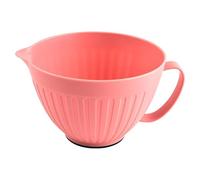 Mixing Bowls - Integrated Easy-Grip Handles, 8.34 Inches Non-Slip Base Basin with Built-in Measurement, Heat Resistant Tempered Glass, Wide Pouring Spout Design, for Baking Sourdough Cake Kitchen