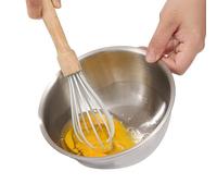 Mixing Bowls Stainless Steel - Food Grade Bowl, Kitchen Utensil, Deep Basin | Non-Slip Cooking Bowl, Durable Measuring Container for Baking Preparation, Fruit Cleaning, Salad Serving