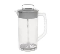 Mixing Pitcher Juice Jug, Leak Preuve Mixing Pitcher, Tea Pitcher Juice Mixer, Easy-Mix Juice Container Angled Blades and Adjustable Mixer Plunger for Juice, Tea, Boisson Container