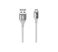 MIXIT DuraTek - Câble USB - Micro-USB de type B (M) pour USB (M) - USB 2.0 - 2.4 A - 1.22 m - argent