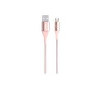 MIXIT DuraTek - Câble USB - Micro-USB de type B (M) pour USB (M) - USB 2.0 - 2.4 A - 1.22 m - rose gold
