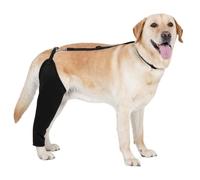 MIXIUJEN Manchon de récupération pour Patte arrière de Chien, Protection Respirante avec Sangles réglables, Alternative à la collerette(L(Left))