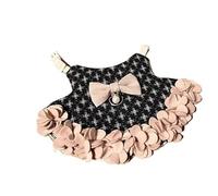 MIXIUJIEN Costume de lapin, jupe harnais réglable pour petits animaux de compagnie, ourlet floral doux et confortable (jupe lilas, taille S)