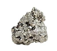 MIXIUJIEN Échantillons de pierre de cristal de pyrite - Pierre pyrite en fer naturel à haute énergie Pirita originale avec propriétés curatives (79,4 à 119,1 g) (42,5 g)
