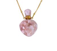 MIXIUJIEN Love in Every Heartbeat - Lot de 4 colliers commémoratifs en cristal naturel en forme de cœur pour animal de compagnie - Peut contenir les cendres et la fourrure, facilite les adieux avec