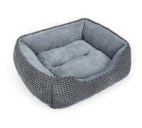 MIXJOY Lit pour Chien et Chien de Grande et Moyenne Taille, rectangulaire Lavable pour Chiot et Chat d'intérieur - Lit orthopédique Doux et apaisant - Fond antidérapant avec Plusieurs Tailles (63,5