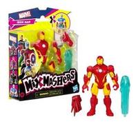 MixMashers Iron Man, figurine 12 cm personnalisable a mélanger et combiner avec accessoires, Marvel, des 4 ans Multicolore G