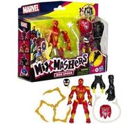 MixMashers Iron Spider Deluxe, figurine 12 cm personnalisable a mélanger et combiner avec accessoires, Marvel, des 4 ans G