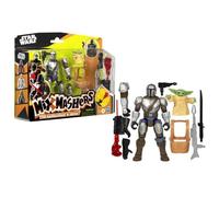 MixMashers Mandalorien et Grogu, figurine deluxe personnalisable à mélanger et combiner avec accessoires, Star Wars, Dès 4 ans