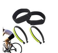 Mixnexorad Attaches De Jambe De Pantalon pour Cyclisme | Bande Réfléchissante Sécurisée pour Chevilles | 1 Paire de Fixations Sécurisées pour Chevilles Réglables pour Pantalons Élastiques Pêche Vélo