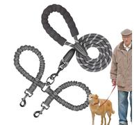 Mixnexorad Corde d'entraînement pour Chiens, Corde d'entraînement pour Chiens | 2 IN1 Puppy Traction Splitter du Plomb | Rotation Rotation Traine à Pied Plomb Pet Pet Shock Absorbant élastique pour