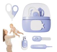Mixnexorad Ensemble coupe-ongles pour bébé,ensemble coupe-ongles pour bébé, Coupe-ongles de dessin animé 4 en 1, Ensemble de ciseaux à ongles, pinces à lime, ciseaux, soins de toilettage sûrs pour