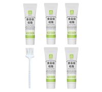 Mixnexorad Graisse Pour Joint Torique, 5 Pièces Graisse Mécanique, Lubrifiant Silicone Polyvalent Grade Alimentaire pour Cartouches de Robinet, Plomberie, Cuisine et Joint Torique