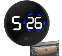 Mixnexorad Horloge Adhésive,Minuteur Cuisine Numérique à Écran | Multifonction Étanche Horloge Minuterie Automobile pour Tableau de Bord et Grille d'Aération dans Voiture Camion Camping-car Bateau et