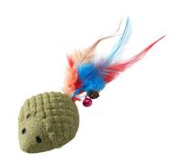 Mixnexorad Jouet à Mâcher pour Chat, Jeu Amusant en Forme de Hérisson pour avec Queue et Clochette, Jouets Dentition, pour Stimulation Mentale après Jeu Intérieur Extérieur