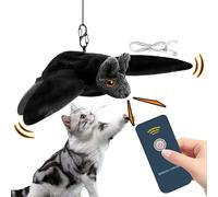 Mixnexorad Jouet interactif pour Chat, Jouets interactifs pour Chats,Chauve-Souris battante télécommandée avec à Chat - Gazouillis vifs, 3 Modes, Jouets d'ailes battantes, Jouets d'exercice pour Chat