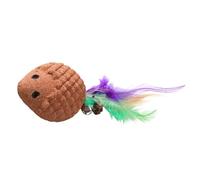 Mixnexorad Jouets Interactifs pour Chats,Jeu Amusant en Forme de Hérisson pour avec Queue et Clochette - Jouets Dentition,pour Stimulation Mentale après Jeu Intérieur Extérieur