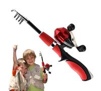 Mixnexorad Kit de Pêche Débutant pour - Kit en Acier avec Poignée Confortable - Canne À Pêche Télescopique,pour Pâques Anniversaire Fête des Noël Nouvel an Intérieur