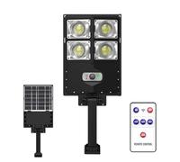 Mixnexorad Lampadaire à Énergie Solaire - Détecteur De Mouvement LED Lumineux,Lampadaire Étanche Solaire pour Extérieur | Pour Porche Balcon Cour Arrière-Cour Rue Route Terrain De Basketball