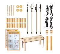 Mixnexorad Marionnettes Artisanales En Bois d'- Jeu de Poupées Articulées de Combat à Deux Joueurs | Marionnettes d'Pour Adolescents - Pour Maison Ecole Fete Salle de Jeu Interieur et Exterieur Classe