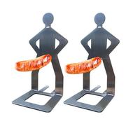 Mixnexorad Porte-Saucisse pour Barbecue,Rack à Saucisses en pour Barbecue - Porte Hot Dog en Forme d'Debout - pour Cuisine Maison, Barbecue, extérieur, Pique-Nique, Camping, fête, Restaurant, été