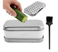 Mixnexorad Râpe à Fromage | avec Brosse de Nettoyage, en, Manuelle,Set Râpe et Éminceur pour Fruits, Pommes de Terre, Gingembre, Carottes | pour Fruit, Oignon, Pomme de Terre, Gingembre, Carotte,