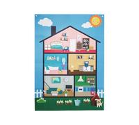 Mixnexorad Tableau d'Histoire en Feutre - Tableau d'Activités en Feutrine Murale | Jeu Éducatif Sensoriel pour Maison Voyage 3 Ans et Plus Garçons Filles Développement des Compétences