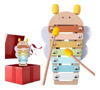 Mixnexorad Xylophone en Bois,Xylophone Musical Educatif en Bois pour Développement Précoce - Instruments De Musique pour ,Cadeau Noël Garçons Filles 6-12 Mois Salle De Jeu