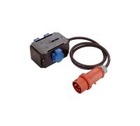 - mixo 60527 - rallonge électrique multiprise - 400 v 16 a - câble noir 1,5m h07rn-f 5g1,5 - extérieur ip44