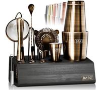 Mixology BKB3 Ensemble de 14 pièces pour barman en laiton brossé