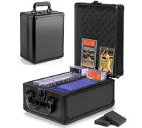 MIXPOET Top Loaders Boîte de Rangement Carte, Peut Contenir Environ 260+ Top Loaders ou 70 One Touch, étui de Rangement pour Cartes de Sport - Top Loader Box für Cartes Graduées PSA MTG CSG