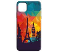 Mixroom - Coque arrière en TPU silicone souple pour Honor X5c / X5c Plus Fantaisie Monuments Villes Célèbres X371