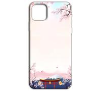 Mixroom - Coque arrière en TPU silicone souple pour Honor X6C Motif Mont Fuji et temple japonais N1008