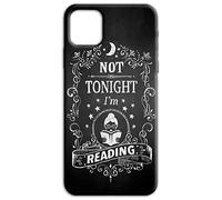 Mixroom - Coque arrière en TPU silicone souple pour iPhone 17 Pro Max Fantaisie Not Tonight I'm Reading H119