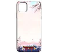 Mixroom - Coque arrière en TPU silicone souple pour OPPO Reno 14F / FS 4G / 5G fantaisie Monte Fuji et temple japonais N1008