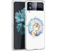 Mixroom - Coque arrière en TPU silicone souple pour Samsung Galaxy Z Flip 4 5g Motif souris Q253