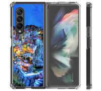 Mixroom - Coque arrière en TPU silicone souple pour Samsung Galaxy Z Fold 7 5G 2025 Motif ville de mer N200