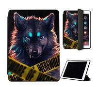 Mixroom - Coque de protection pour Xiaomi Mi Pad 5 / Mi Pad 5 Pro 11" 2021 pliable en similicuir et TPU avec support fonction support fantaisie Loup Werewolf LN494