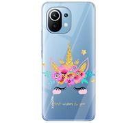 Mixroom - Coque en TPU silicone souple fond transparent pour Honor 400 PRO 5G fantaisie UINCORNE et Best WISHES U1044