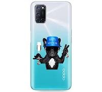 Mixroom - Coque en TPU silicone souple fond transparent pour Oppo A5 4G / 5G / Oppo A5m fantaisie Nouvel An pour chien T658